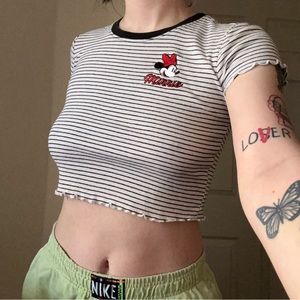 disney mini mouse cropped tee